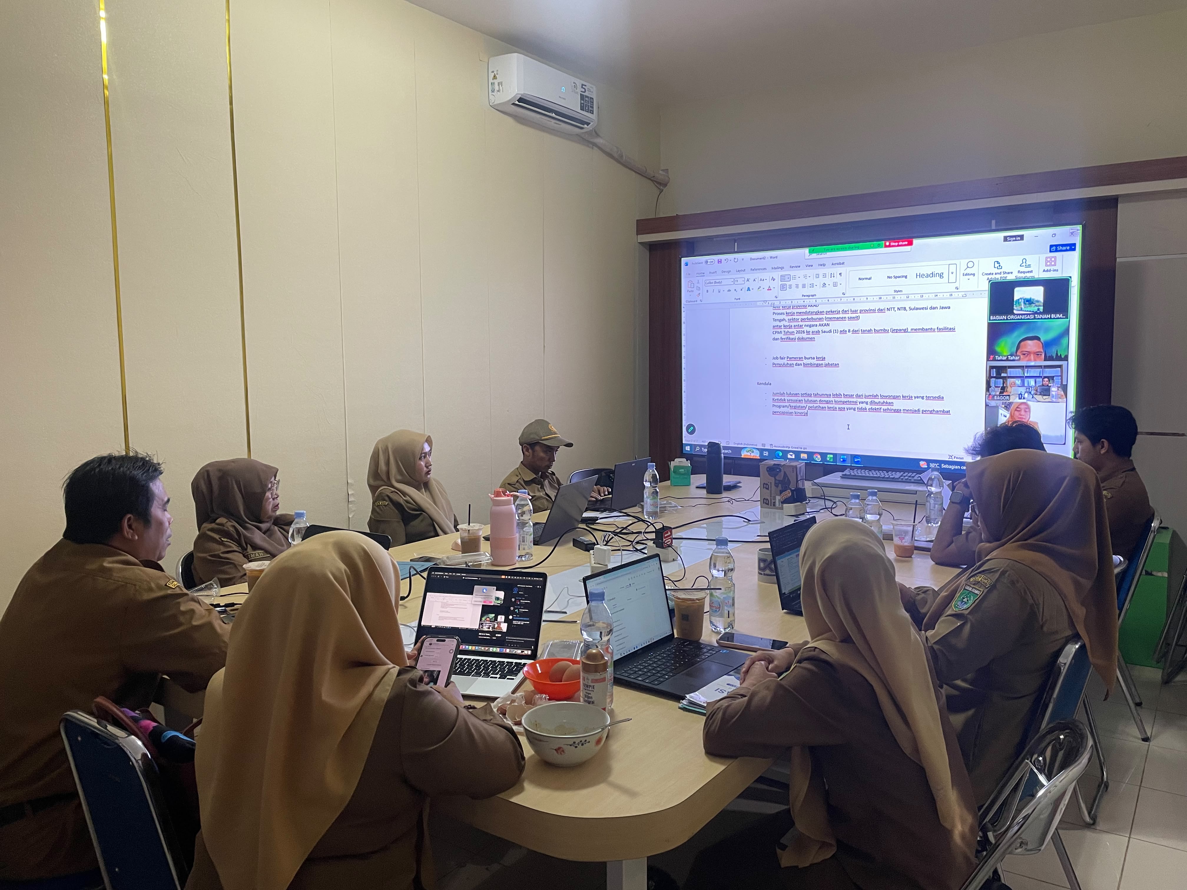 LAPORAN HARIAN BAGIAN ORGANISASI