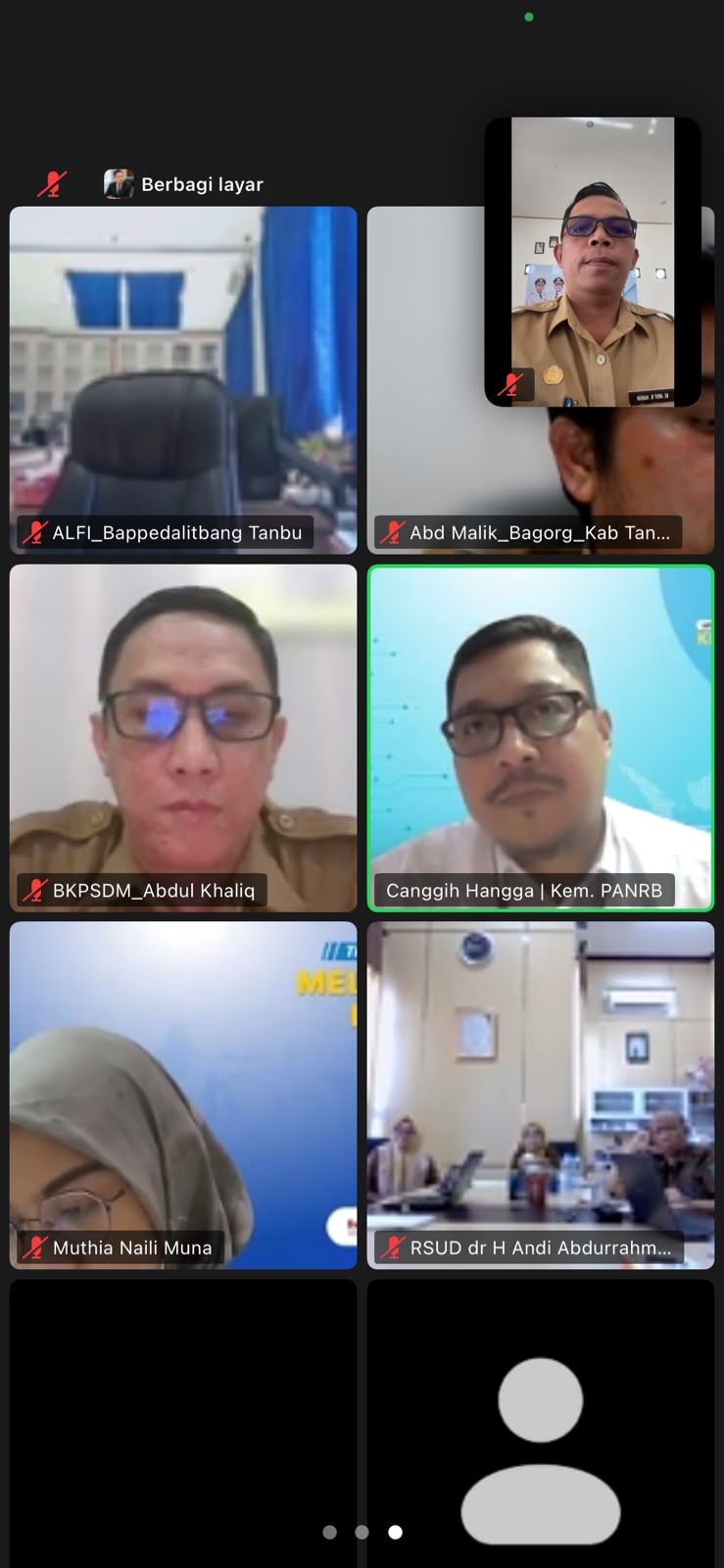 LAPORAN HARIAN BAGIAN ORGANISASI