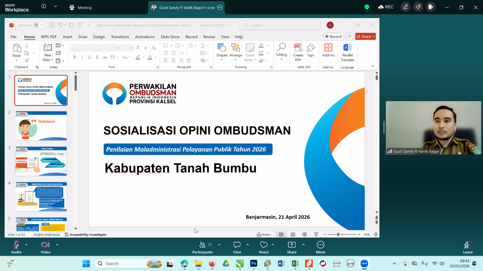 LAPORAN HARIAN BAGIAN ORGANISASI